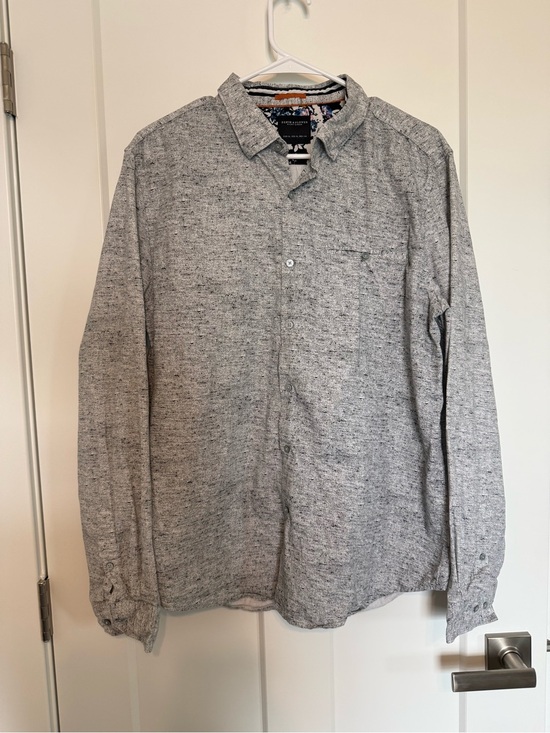 Denim & Flower Other - Denim & Flower Men's Heather Gray Button-Down Shirt 100% cotton
